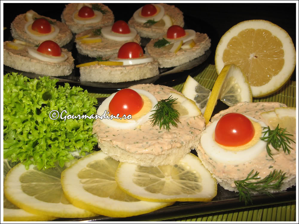 Sandwich de somon – Pate de pește – Somon